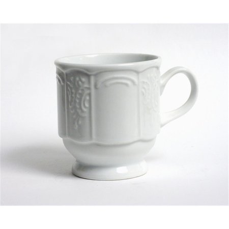 TUXTON CHINA Mugs 3.25 in. x 3.5 in. Stackable Mug - Porcelain White - 3 Dozen CHM-085